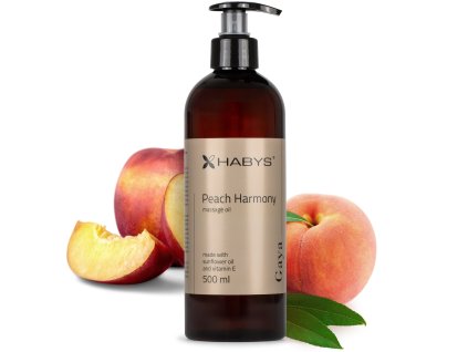 Habys Masážny olej Peach Harmony 500 ml