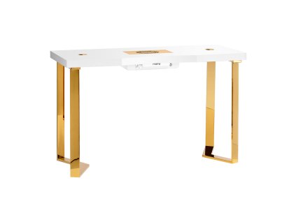 Manikúrový stolík SIMPLY 05-GL s odsávačom prachu, zlaté nohy