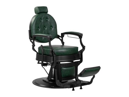 Barberské kreslo President zelené a čierne