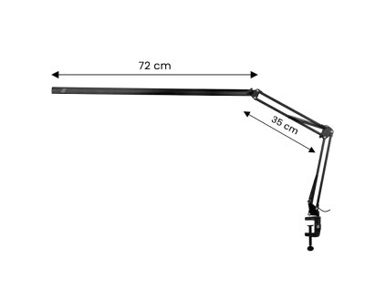 Kozmetická lampa LED LL4LIGHT LASHES LINE 2 stolní, čierna-OUTLET