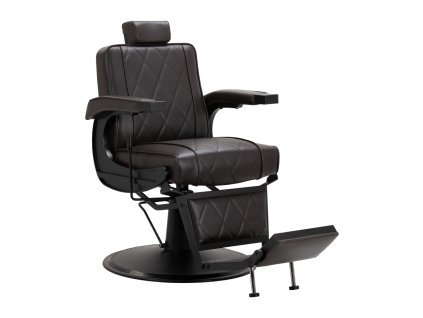 Holičské kreslo Strong - hnedé, čierne