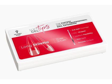 Tipy na nehty Long Stiletto 500 pcs