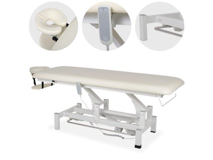 Elektrické masážne a terapeutické ležadlo Fortis 1 – slonová kosť