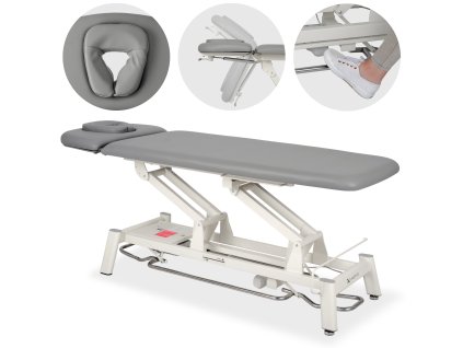 Elektrické terapeutické lehátko ELEVIA V2 – sivé