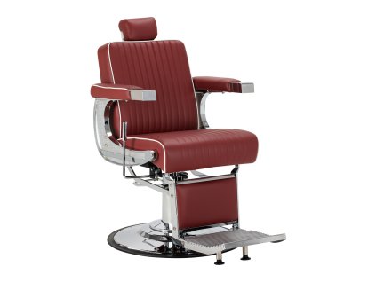 Holičské barber kreslo Cardinal Red Chrome