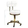 23940 9 kosmeticky taburet gold am 961 bily