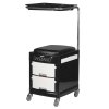 Pomocník - TABORET DO PEDICURE 16 PLUS BLACK / WHITE