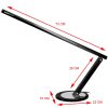 16722 5 stolni lampa slim led cerna