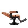 56942 19 kadernicke barber kreslo vision svetle hnede s cernym ramem