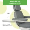 Elektrické kozmetické lehátko Elegance 5 – vyhrievané, sivé