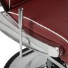 63422 7 gabbiano fotel barberski visionerio czerwony chrom rama