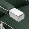 63419 5 gabbiano fotel barberski visionerio zielony chrom rama