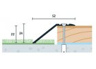 Ukončovací profil samolepiaci 52x24 mm, hrúbka 22 mm