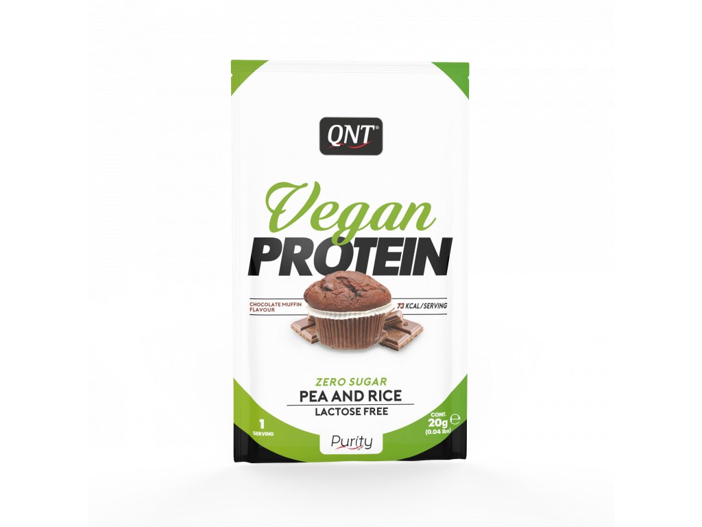 QNT - Vegan Protein Chocolate Muffin - 20 g
