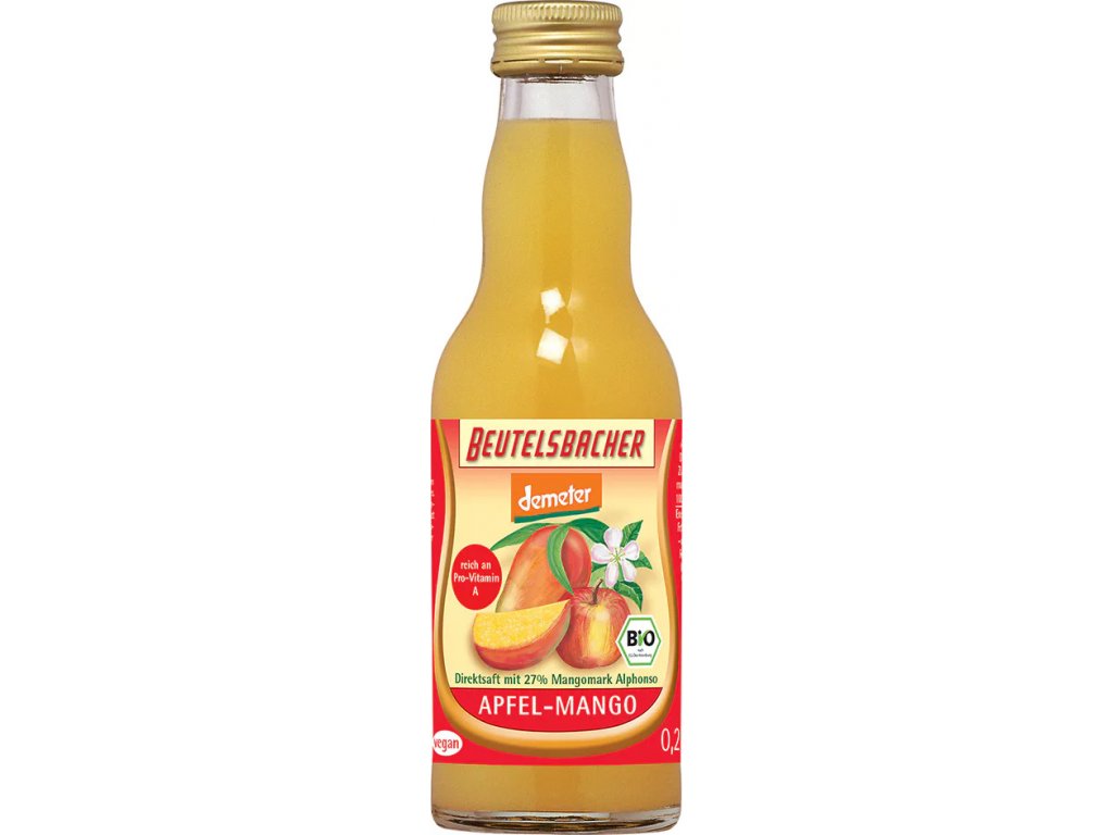 Beutelsbacher - Bio jablečno-mangová šťáva 100% - 0,2l