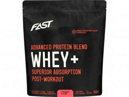 Fast - Práškový Protein Whey +  Jahoda - 500 g