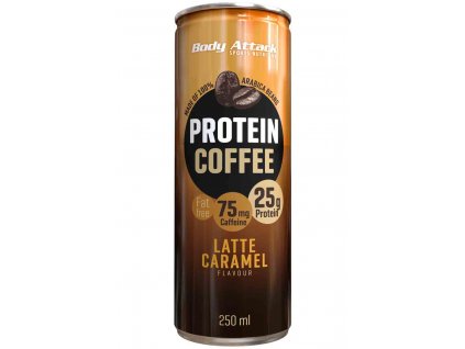 Body Attack - Protein Coffee Latte Caramel - 250 ml