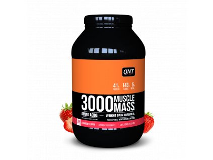 QNT - 3000 Muscle Mass Jahoda - 1,3 kg