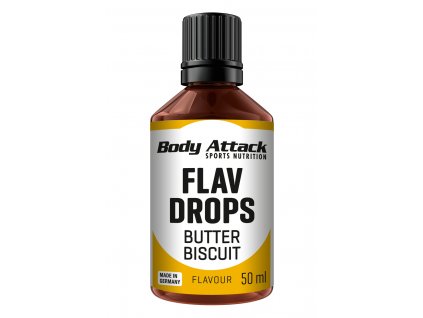 Body Attack - Flav Drops Butter Biscuit - 50 ml