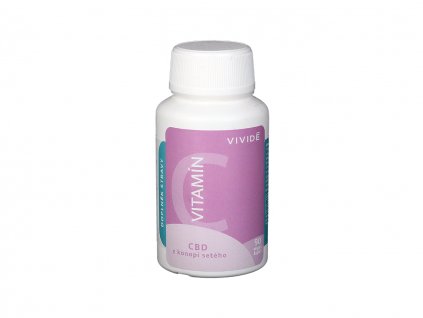 VIVIDĒ - Vitamín C s konopným CBD - 90 vegan kapslí