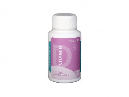 VIVIDĒ - Vitamín D3 s konopným CBD - 90 vegan kapslí