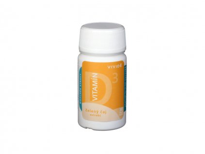 VIVIDĒ - Vitamín D3 se zeleným čajem - 30 vegan kapslí