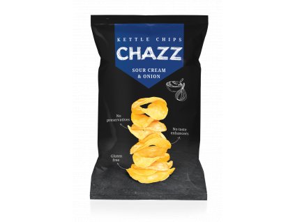 CHAZZ - Sour cream and onion flavor Potato chips - 90 g