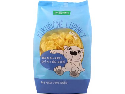 Bionebio - Bio kukuřičné lupínky natural - 200g