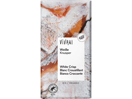 Vivani - Bio bílá čokoláda křupavá - 100g