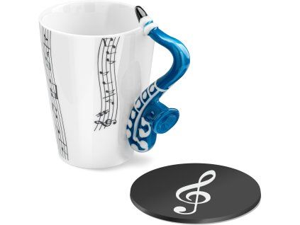 hrnek saxofon s podtackem 3