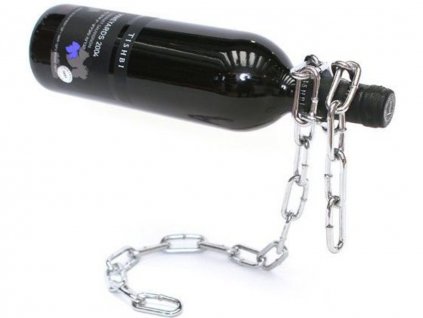 Řetězový držák na víno