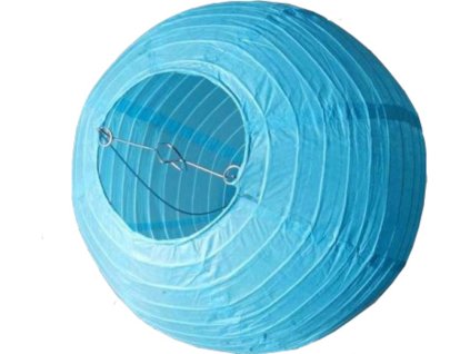Závěsný dekorativní lampion 30cm (Barva Modrá)