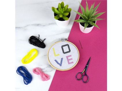 DIY cross stitch lifestyle square V1