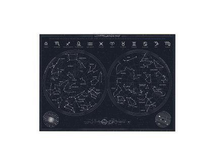 Constellation scratch poster lifestyle fully scratched