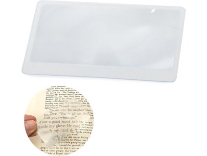 11663 5 fresnelova kapesni lupa pruhledna 85x55mm 6