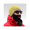 Beardo čepice s vousy (Barva Šedo-černá)