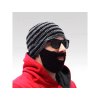 Beardo čepice s vousy (Barva Šedo-černá)