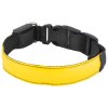 Svítící obojek žlutý (Velikost M)