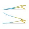 Ombre Aqua Yellow Clips 1