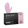 Nitrilové rukavice NITRIL COMFORT 100 ks, nepudrované, růžové, 3.8 g