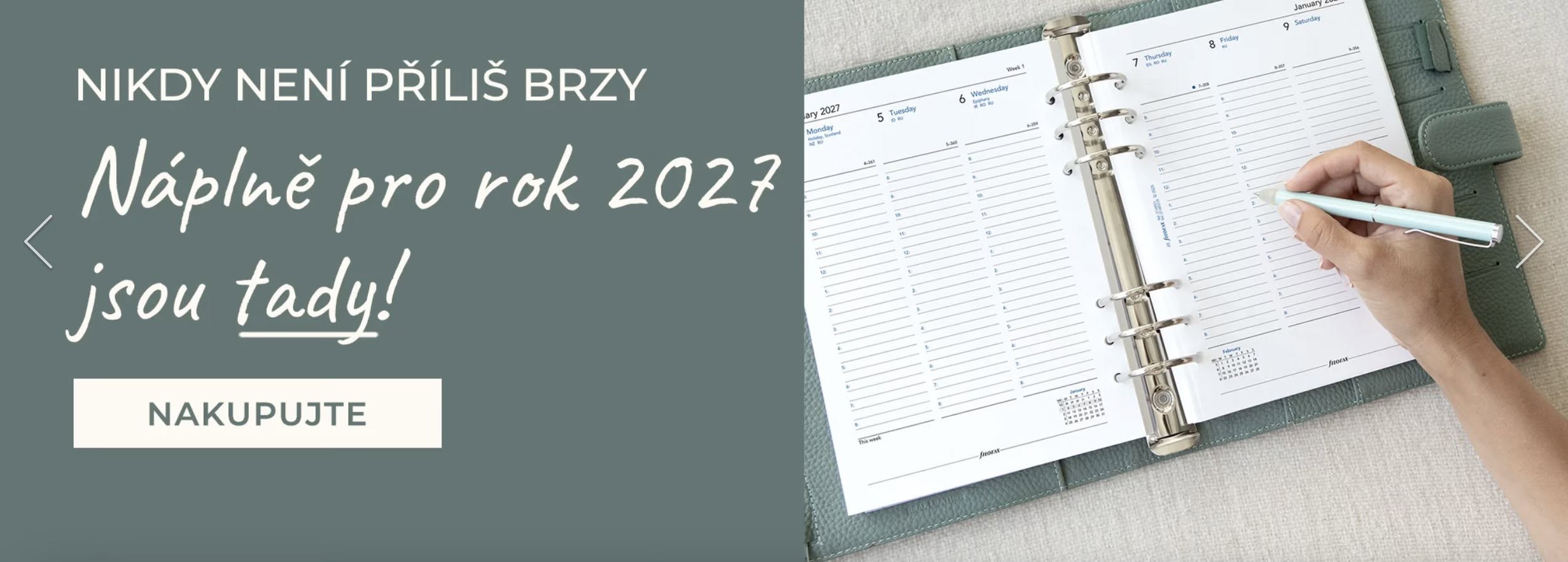Filofax náplně 2027
