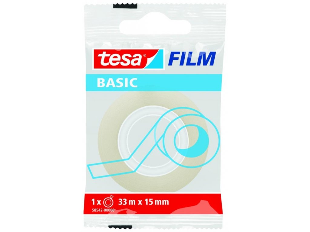 TESA, 33m x 15mm, lepicí páska průhledná