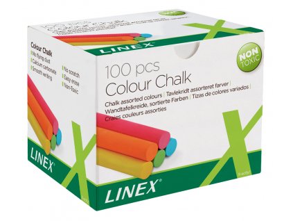 Linex, školní barevná křída 100 ks