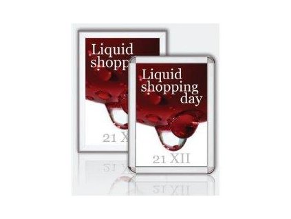 economy, klip rám, reklamní displej, hliník, zaoblené rohy