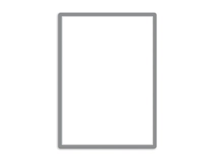 Tarifold, magnetický samolepicí rámeček A1 (Barva stříbrná)