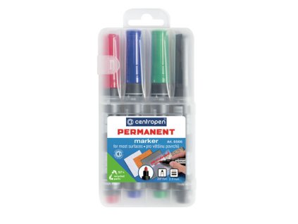 Značkovač Centropen 8566 permanent - sada 4 ks