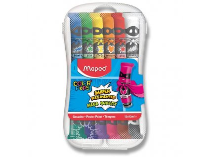Temperové barvy Maped Color'Peps 12 barev, tuba 12 ml