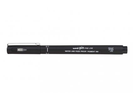 UNI PIN 200 liner, 0,1 mm (Barva černá)