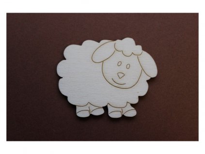 25219 dreveny vyrez ovecka