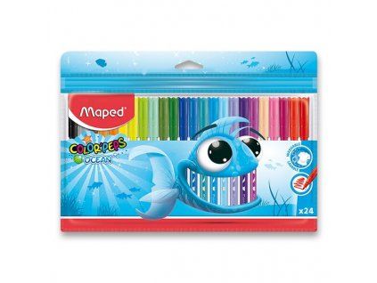 Dětské fixy Maped Color'Peps Ocean - 24 barev